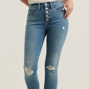 Lucky Brand Blue Distressed Skinny Jeans